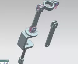 USB microscope holder