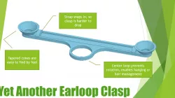YAEC v3 : Yet Another Earloop Clasp for Medical Exam Masks