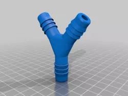 12mm Y pipe Connector Aquarium - 3mm Thick Wall