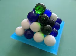 4x4 decorative marble holder