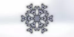 6 arm 60 pixel snowflake