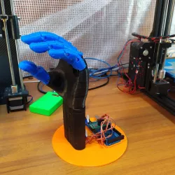 Arduino 3d printed hand