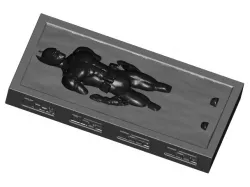 Carbonite Encased Batman w/ Optional Control Panels and 2 Stands