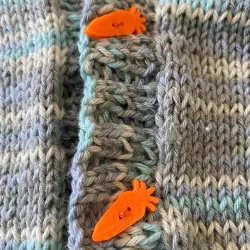 Carrot Shaped Button