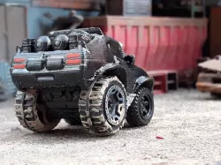 Cartooned Interceptor V8 Gaslands