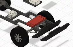 CJ 5 Rearmount Part for RC Jeep Chassis
