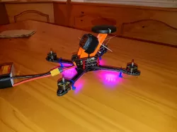 FPV GoPro session recliner mount with GPS and Receiver locations