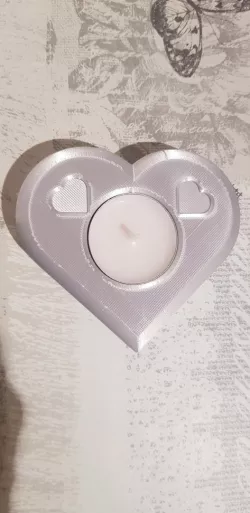Heart Shaped Tea Light Candle Holder