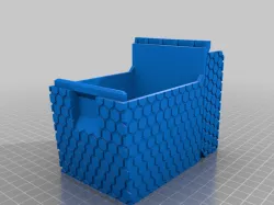 Hexagon pattern MTG Deck Flip Box
