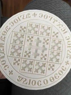 Holy bread stamp with handle
