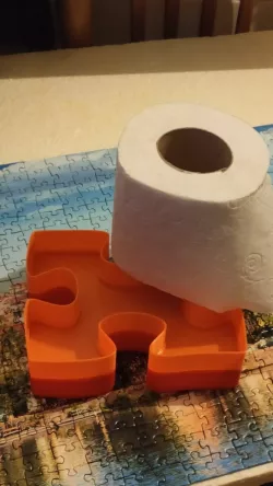 Jigsaw Puzzle piece stacking box