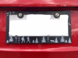 License Plate Cover - Hiking Themed