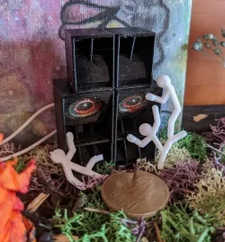 Miniature Soundsystem with headphones speaker