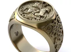 Moscow ring (Saint George) stl + 3dm