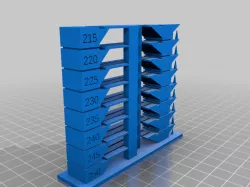 My Customized Temperature TowerT-Tower 250-215 PETGTemperature Tower 250-215 PETG