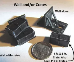 N Scale -- 4 foot X 8 foot crate that can be used on switch machine or other locations.