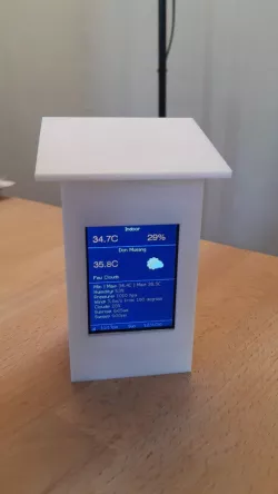OctoPrint monitor / weather station case