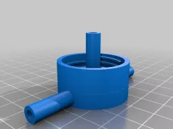 PET Bottle Cap with siphon tubes (oxygen humidification for covid-19 struggle)