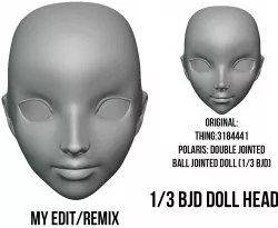 Polaris BJD remixed head