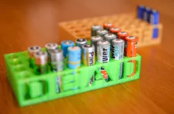Simple Container for Rechargeable AA Batteries