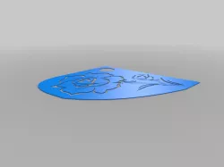 Stencil Flower Rose