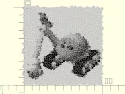 Voronoi crystallization