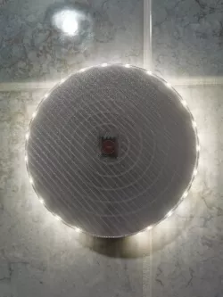 Wallmount touch LED light with temperature and humidity sensor