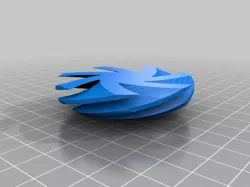 x4My Customized OpenSCAD Turbine Propeller Generator