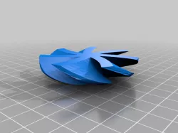 x5My Customized OpenSCAD Turbine Propeller Generator