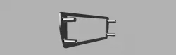 1 DIN Fascia adaptor  for Jaguar XK8 MY 1997