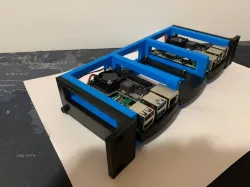 10" 1U Rackmount 3x Pi rack