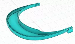 3D printed Face Shield with Knobs (Remix)
