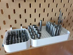 Bit holder for Ikea Skådis/Skadis