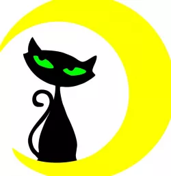 Cat on Moon Laser cut - 