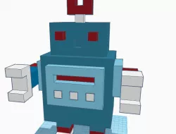 Crossy Road Rusty Robot Statue