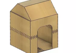 dog house laser cut