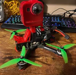 FPV drone GoPro battery strap mount