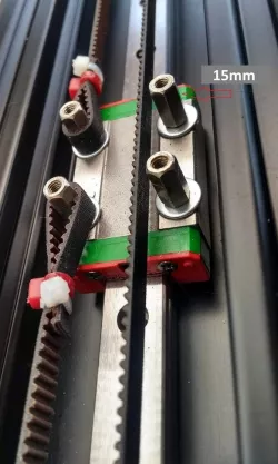 Guias lineales Anycubic Predator 800mm sin piezas impresas 