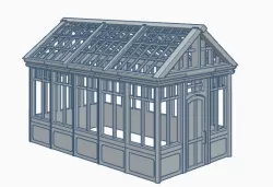 H0 Scale Greenhouse