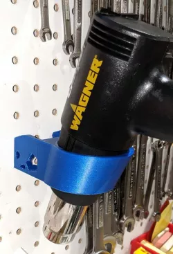 Heat Gun Pegboard Holder