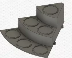 Lazy Susan Spice Shelves