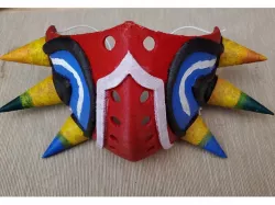 Majora's ppe Mask - Scaled, Sliced for printing.