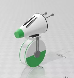 minimalist star wars d-0 droid