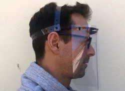 Protection Covid-19 : visière anti-postillon sans élastique mais confortable