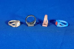 Ring with horse head insert