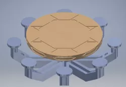 Round canteen table 28mm size