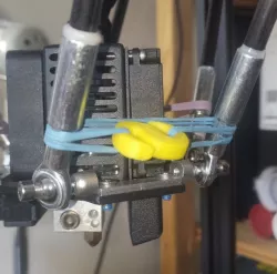 Rubber band holder for delta printer rod, FLsun Q5