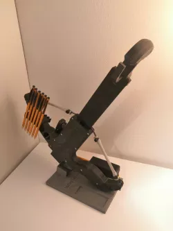 simple Stand for Sliding Legolini with handle hold by Jankito - Pump-Action Repeating Mini Bow