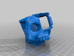 SkullGopro7v2 Ziptie Base 20º