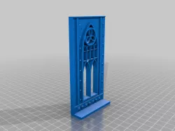 Space Gothic style wall segments